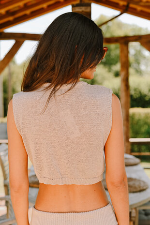JULIA top taupe