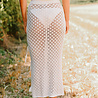 CIARA longue jupe en crochet écru CIARA longue jupe en crochet écru