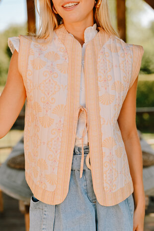 SALVIA veste sans manches jaune/écru SALVIA veste sans manches jaune/écru