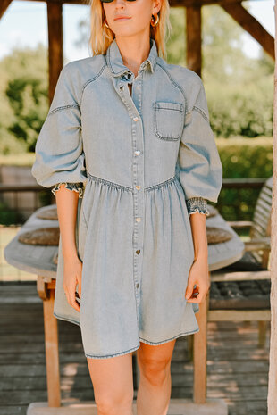 GRAINNE robe chemise bleu jean GRAINNE robe chemise bleu jean