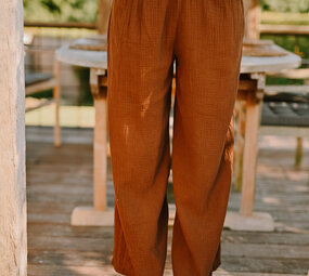 NAO pantalon fluide choco