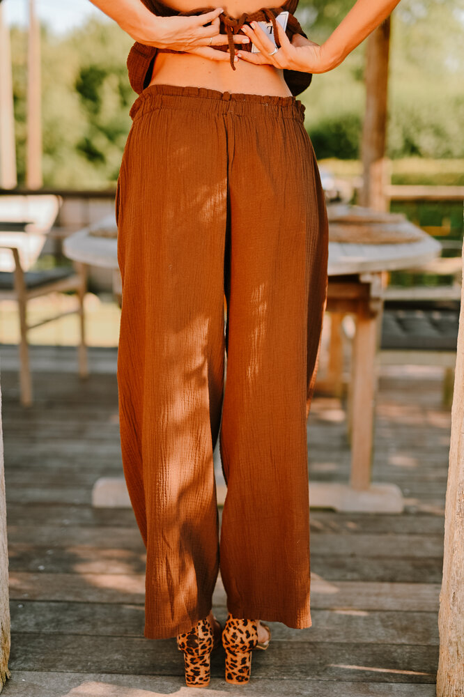 NAO pantalon fluide choco NAO pantalon fluide choco
