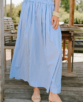 VERA longue jupe bleu