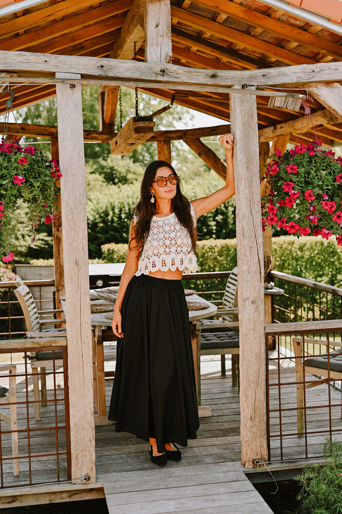 LUDA longue jupe noir LUDA longue jupe noir