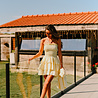 SOLSTICE robe bustier jaune SOLSTICE robe bustier jaune