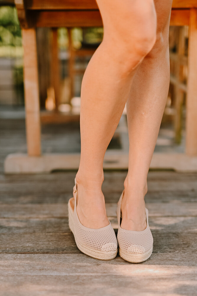 BINTA talon compensée beige BINTA talon compensée beige