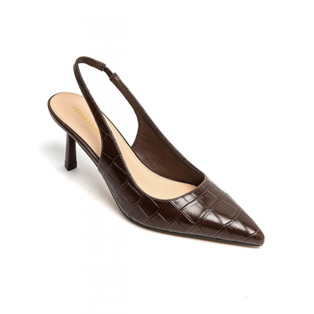 CLEOPHE sandale à talon brun CLEOPHE sandale à talon brun