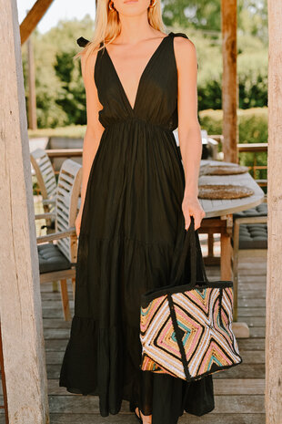 ASHLEY longue robe noire