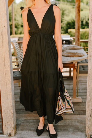 ASHLEY longue robe noire