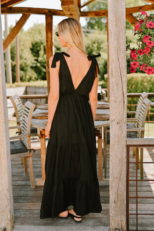 ASHLEY longue robe noire