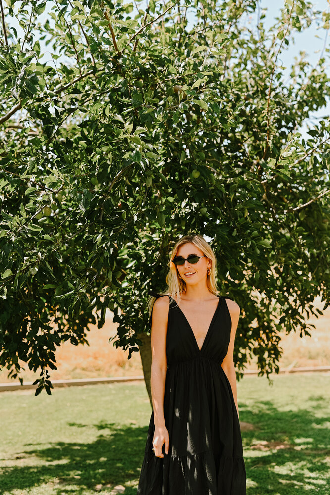 ASHLEY longue robe noire