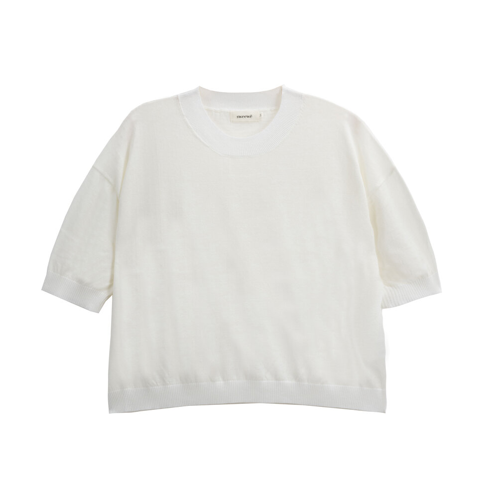 EVA pull manches courtes écru EVA pull manches courtes écru