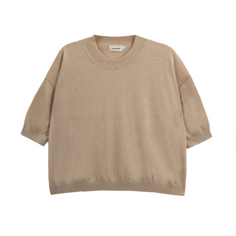 EVA pull manches courtes beige