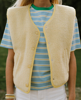 YELENE veste sans manches jaune