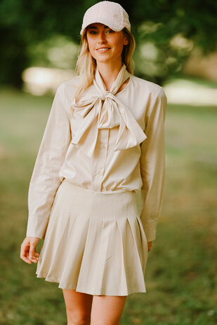 ALIDA jupe short beige