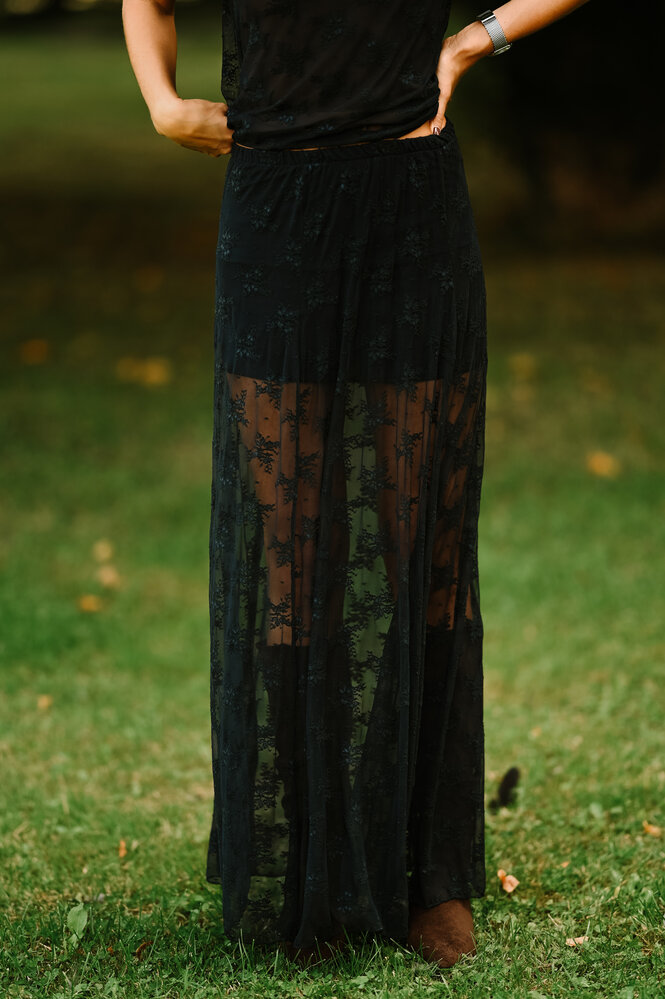 ADONIE longue jupe bleu marine ADONIE longue jupe bleu marine