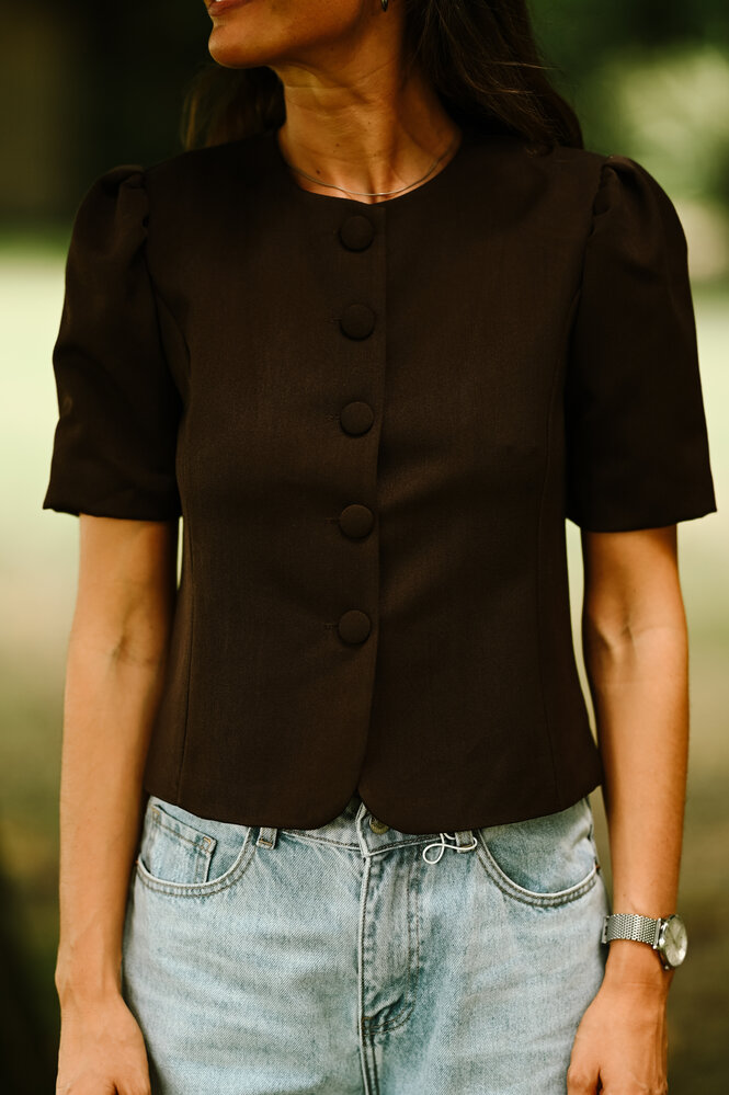 ADJOUA blouse marron ADJOUA blouse marron