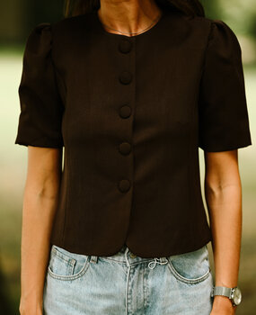 ADJOUA blouse marron