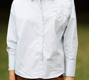 FLEURE chemise bleu ciel