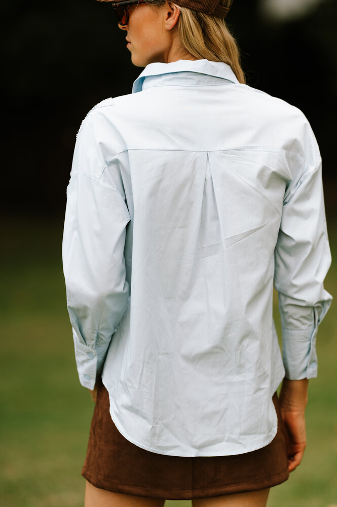 FLEURE chemise bleu ciel FLEURE chemise bleu ciel