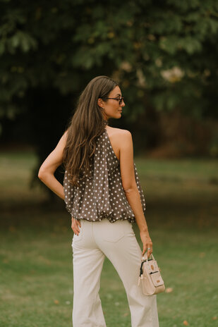 AMAE blouse choco à pois