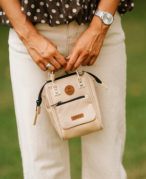 NANO petit sac bandoulière beige NANO petit sac bandoulière beige