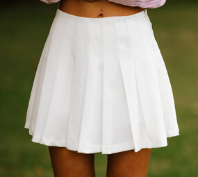 ALIDA jupe short blanc