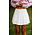 ALIDA jupe short blanc