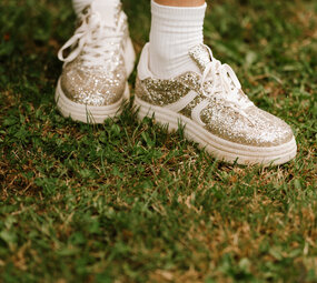 GLITZ baskets dorées pailletées