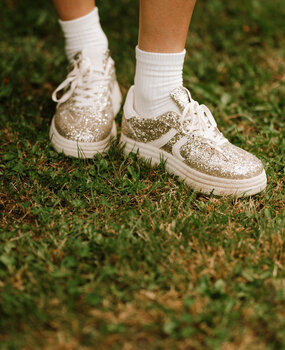 GLITZ baskets dorées pailletées