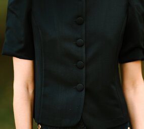 ADJOUA blouse bleu marine