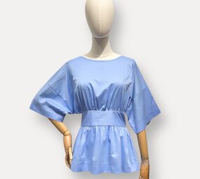 RANIA blouse bleu ciel