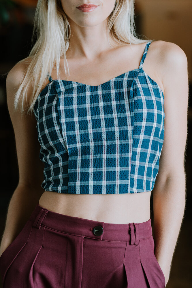 NIKITA chemise et top bleu marine