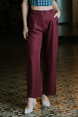 ASTRID pantalon framboise ASTRID pantalon framboise