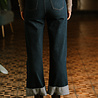 LOANE jean bleu foncé avec bords LOANE jean bleu foncé avec bords