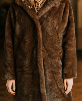 SOLENNEL manteau choco