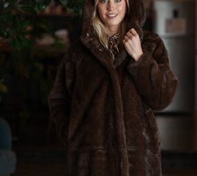 SOLENNEL manteau choco