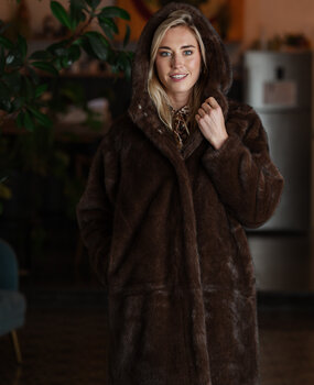 SOLENNEL manteau choco