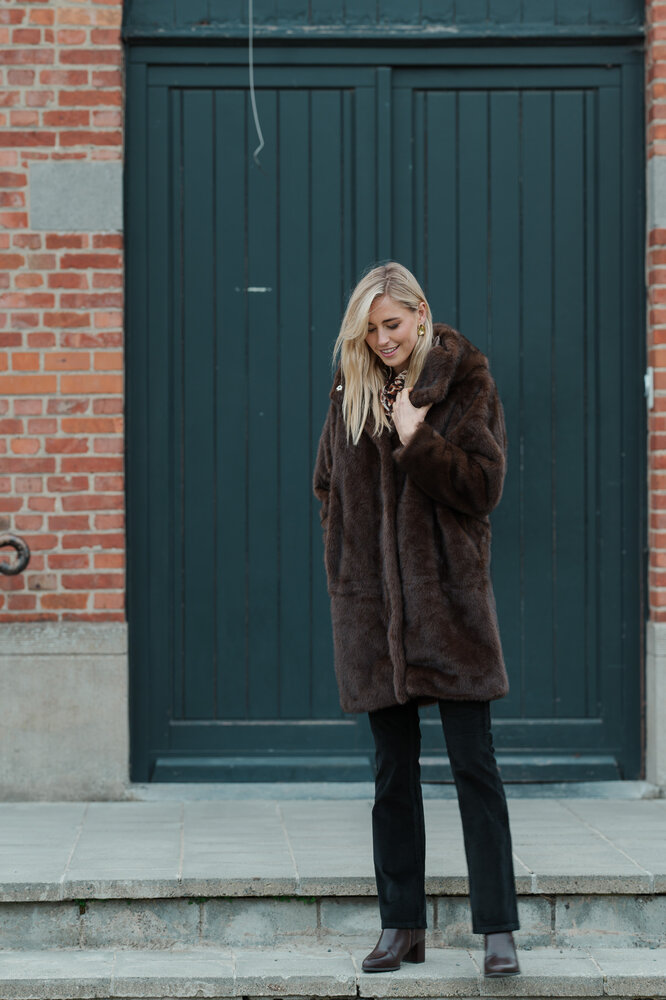 SOLENNEL manteau choco SOLENNEL manteau choco