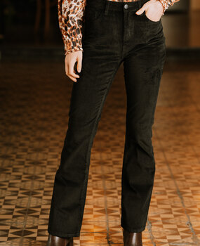EMMA pantalon noir en velours