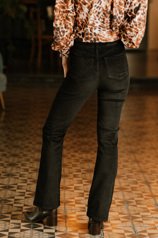 EMMA pantalon noir en velours EMMA pantalon noir en velours