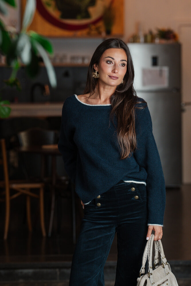 CHRISTABEL pull bleu marine CHRISTABEL pull bleu marine