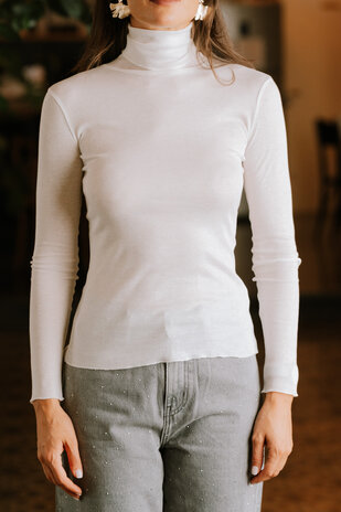 CEA top col roulé blanc CEA top col roulé blanc