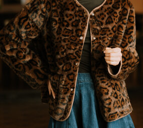 EGLANTINA manteau léopard