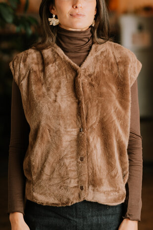 DARIA veste sans manches choco DARIA veste sans manches choco