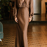 MOTOKO longue robe choco MOTOKO longue robe choco