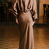 MOTOKO longue robe choco MOTOKO longue robe choco