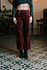VICTORINE pantalon velours bordeaux