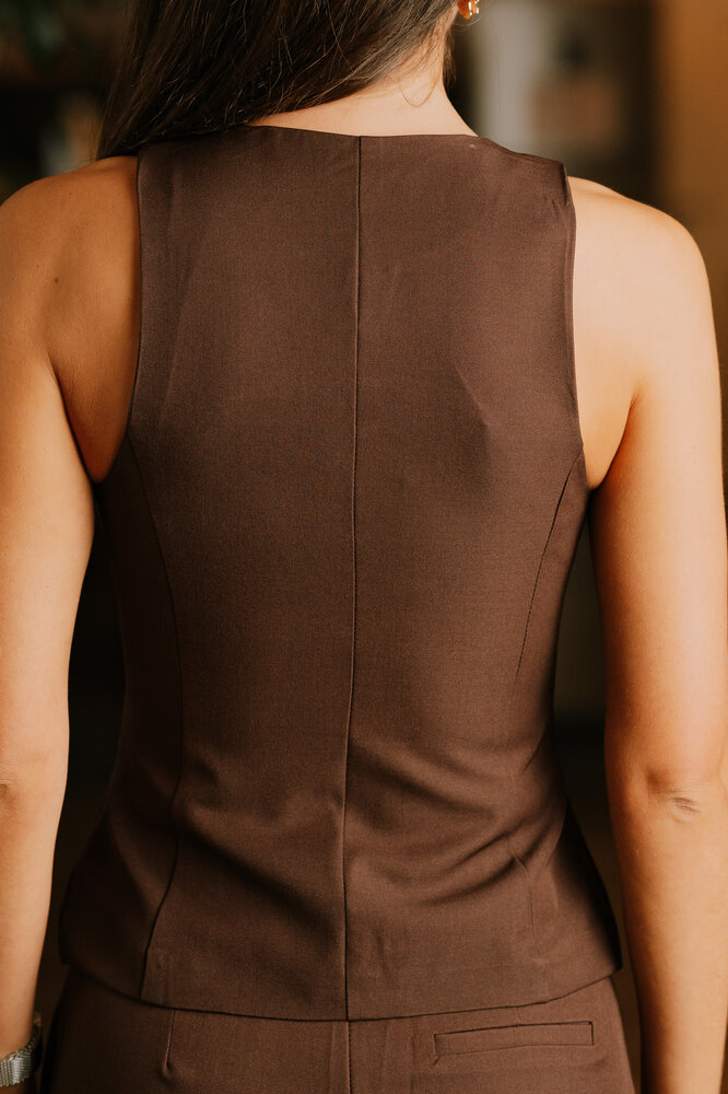 DESTINY gilet marron DESTINY gilet marron