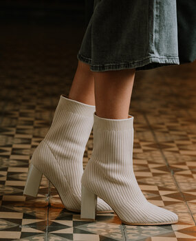 ROBIN bottines beiges